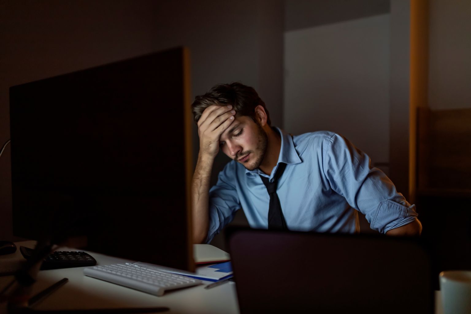 stres večer spánek